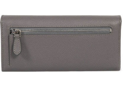 Prada Continental Wallet Saffiano Leather Marmo
