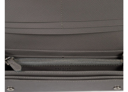 Prada Continental Wallet Saffiano Leather Marmo