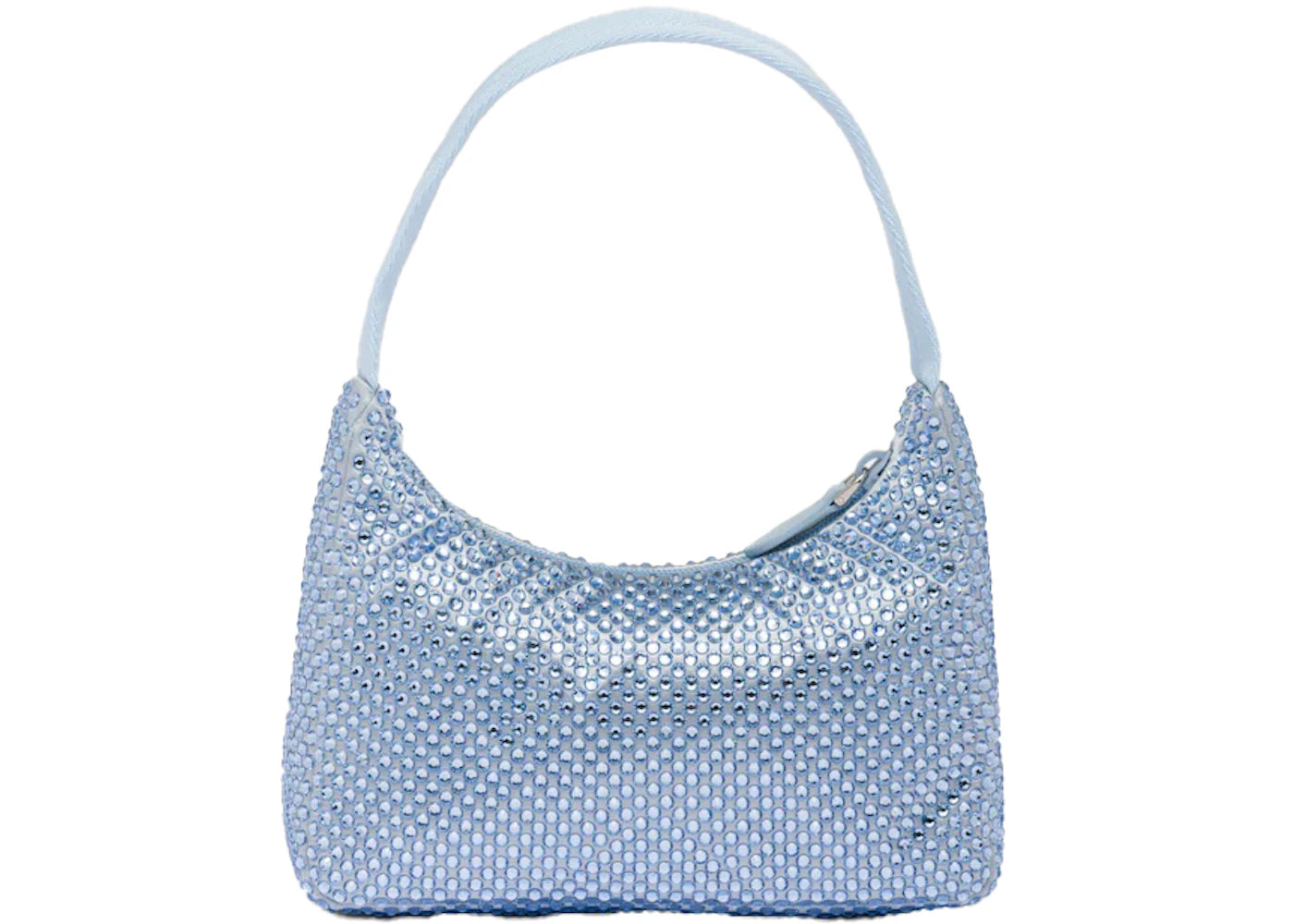 Prada Satin Crystal Mini-Bag Celeste