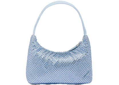 Prada Satin Crystal Mini-Bag Celeste