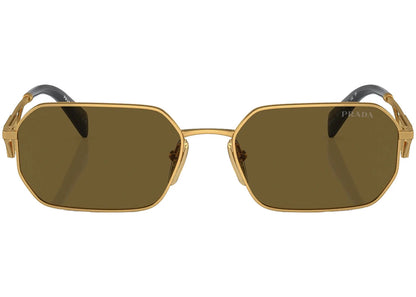 Prada Geometric Sunglasses Gold/Brown Spra51