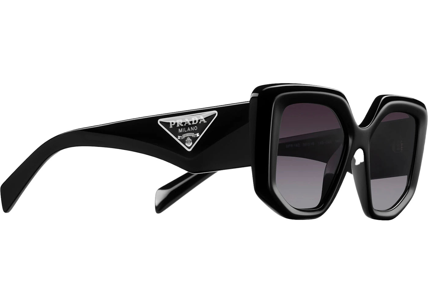 Prada Irregular Sunglasses Black (Spr14Z 1Ab-09S)