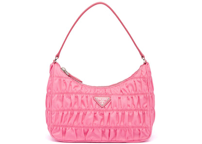 Prada Mini Bag Nylon And Saffiano Leather Pink