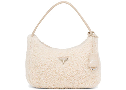 prada re-edition 2000 mini bag ecru