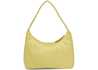 prada re-edition 2000 nylon bag mini pineapple yellow