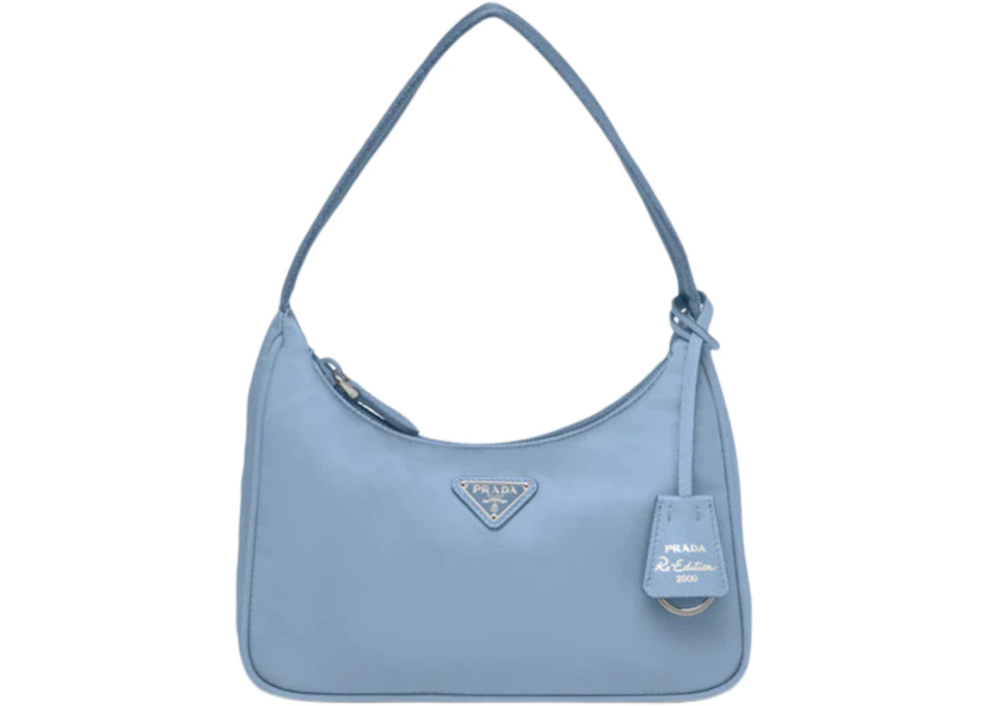 prada re-edition 2000 re-nylon mini bag celeste