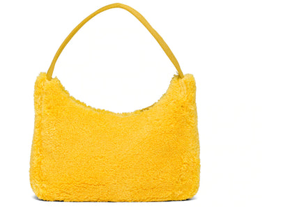 prada re-edition 2000 terry mini bag yellow/black