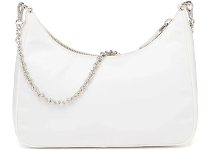 prada re-edition 2005 nylon bag white