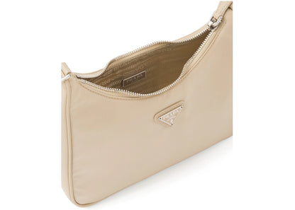 prada re-edition 2005 re-nylon bag desert beige