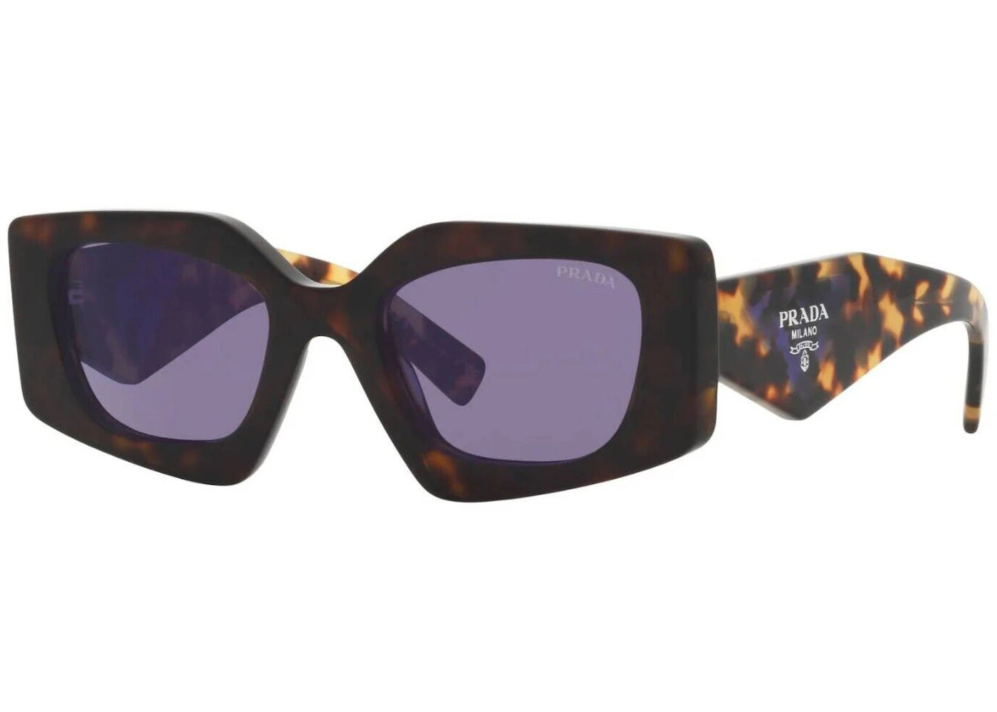 Prada Rectangle Sunglasses Brown (Pr15Ys-2Au05Q-51)