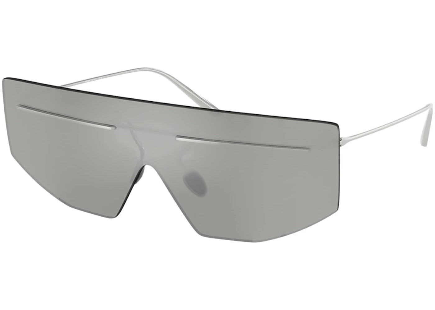 Prada Shield Sunglasses Silver (Pr_B55S_1Bc60N_40Mm)