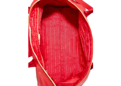 Prada Shopping Tote Tessuto Saffiano Red
