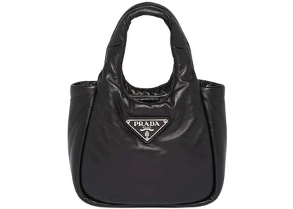 prada small padded soft nappa-leather bag black