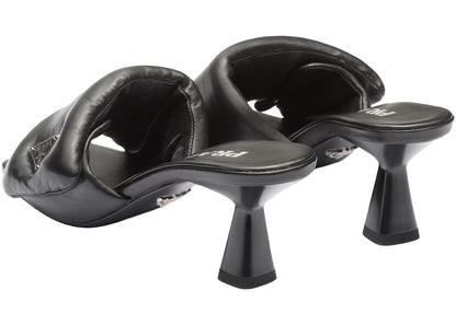 Prada Soft Padded 65Mm Sandals Black Nappa Leather
