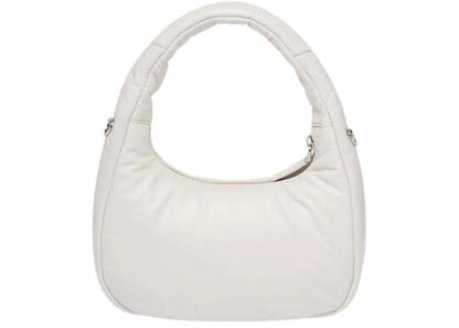 prada soft padded nappa-leather mini bag white
