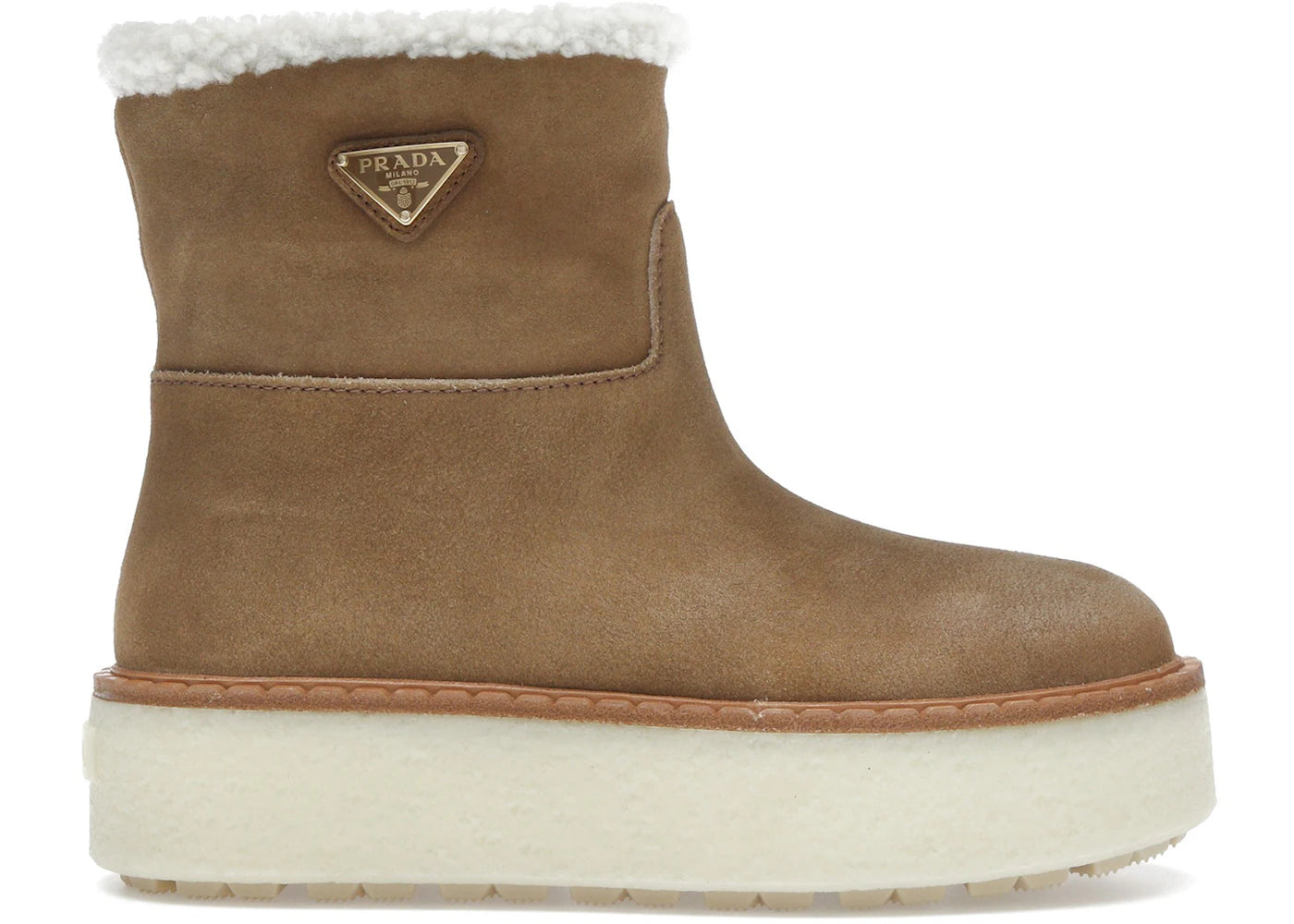 Prada Suede Booties Cinnamon (Women'S)