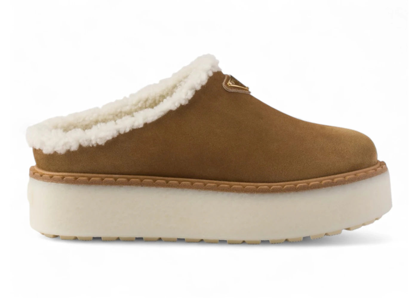 Prada Suede Clogs Cinnamon (Women'S)