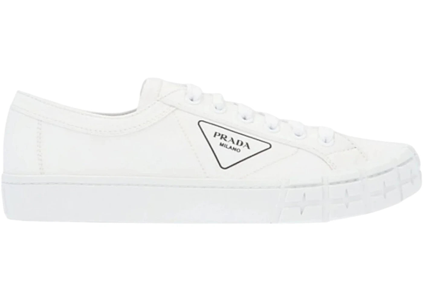 Prada Wheel Low Top Sneakers White