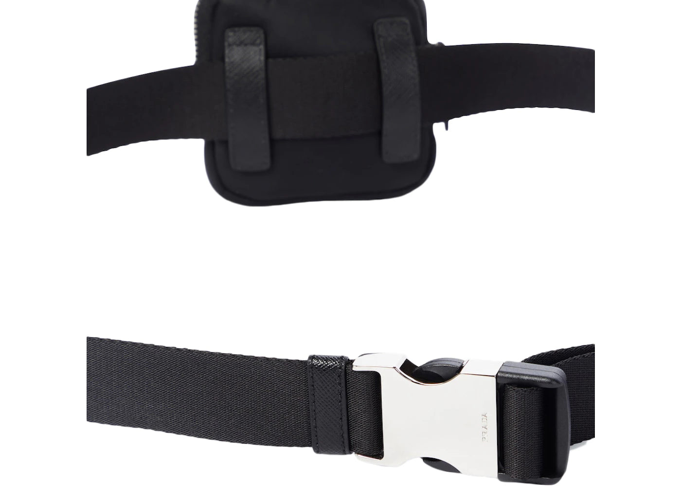 Prada Woven Nylon Belt Bag Black