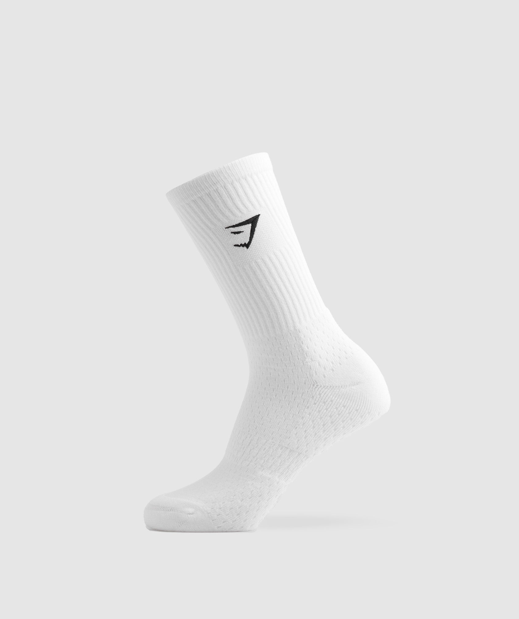 Gymshark Premium Sharkhead Crew Single White