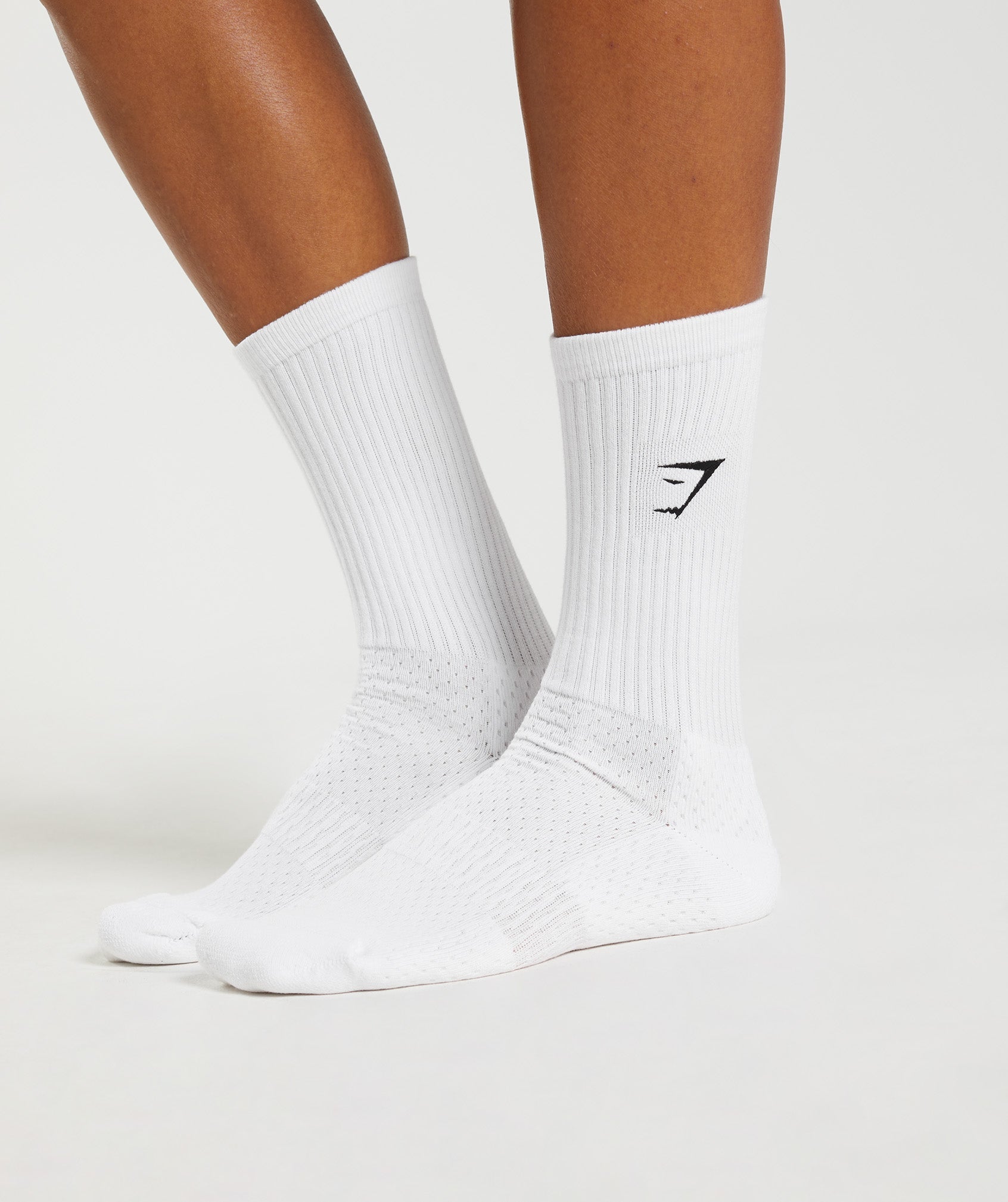 Gymshark Premium Sharkhead Crew Single White