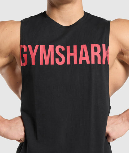 Gymshark Prime Drop Arm Tank Black