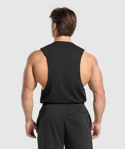 Gymshark Prime Drop Arm Tank Black