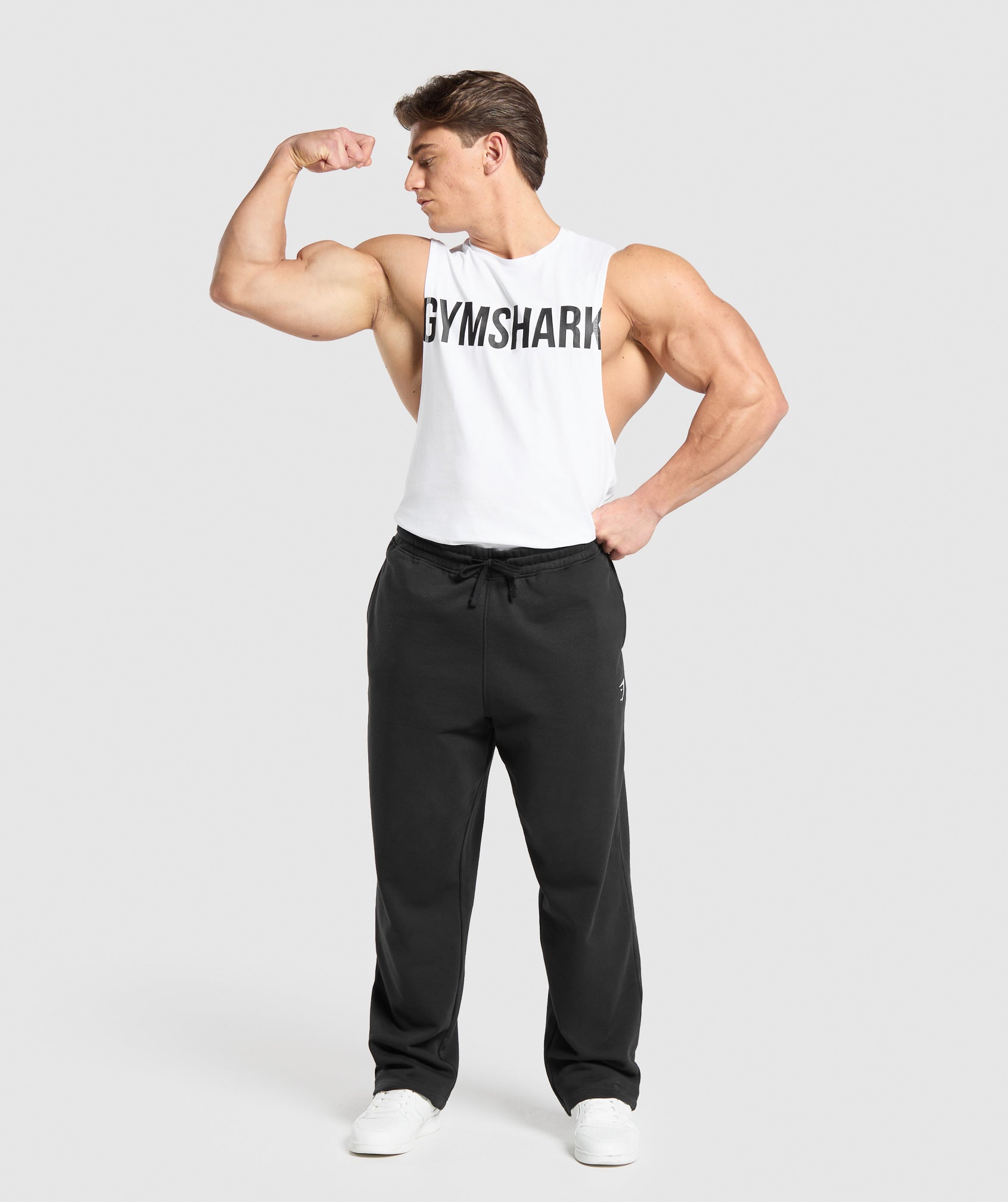 Gymshark Prime Drop Arm Tank White