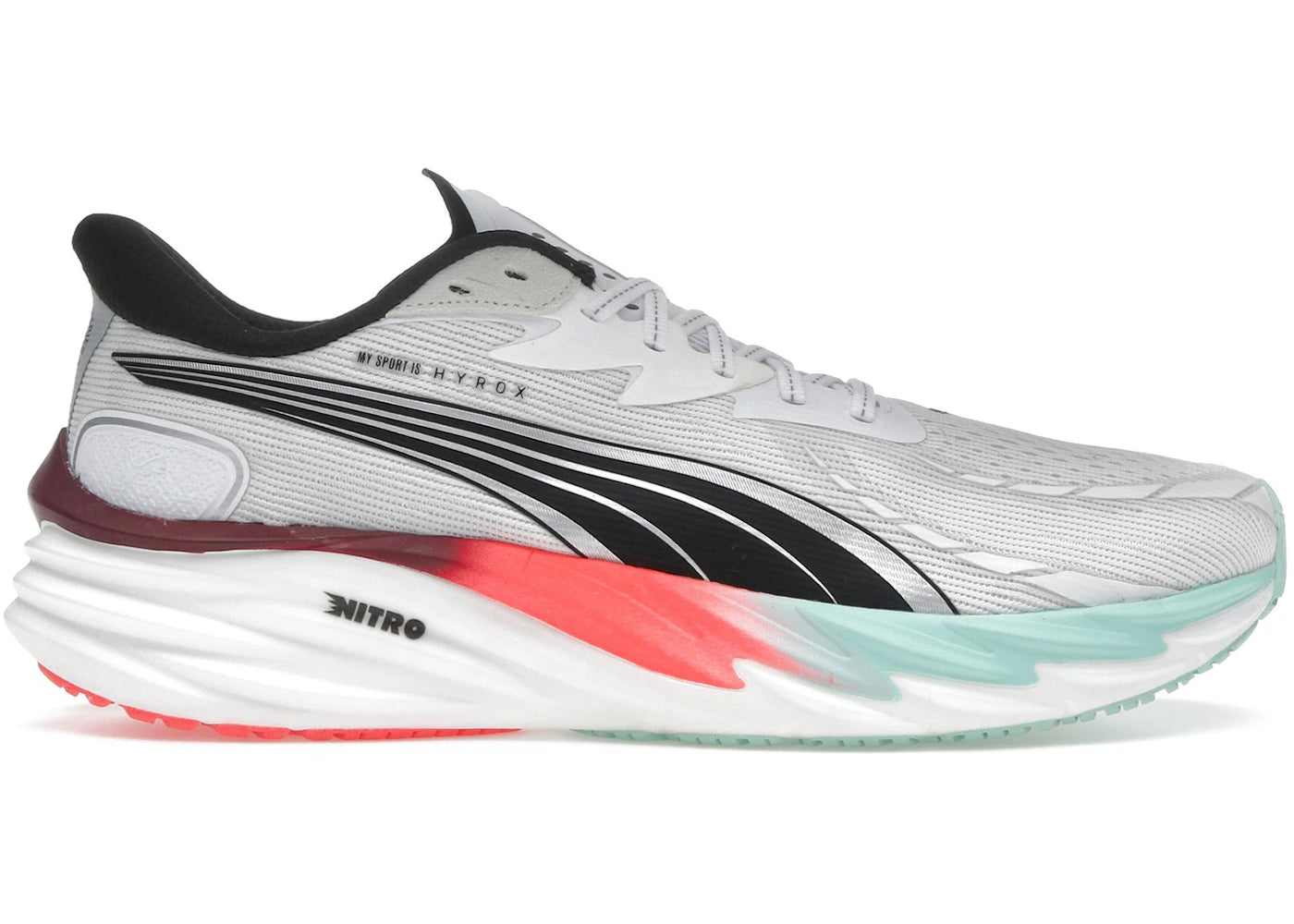 Puma Velocity Nitro 4 Hyrox White Mint Melt Glowing Red (Women'S)
