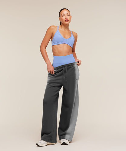 Women's Gymshark Pump Washed Straight Leg Joggers Onyx Grey