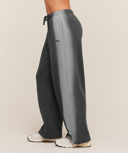 Women's Gymshark Pump Washed Straight Leg Joggers Onyx Grey