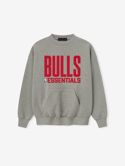 Essentials Bulls Sport Crewneck Concrete Heather
