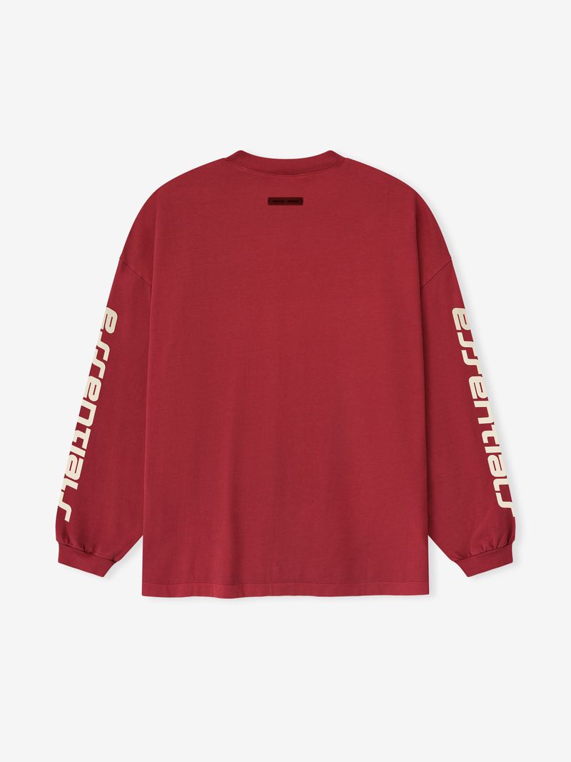 Essentials 90S Long Sleeve Tee Crimson