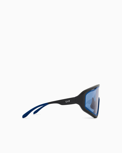 EA7 Irregular-shaped sports sunglasses