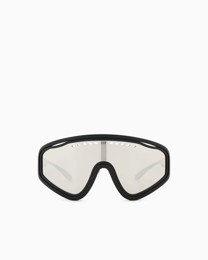 EA7 Irregular-shaped sports sunglasses