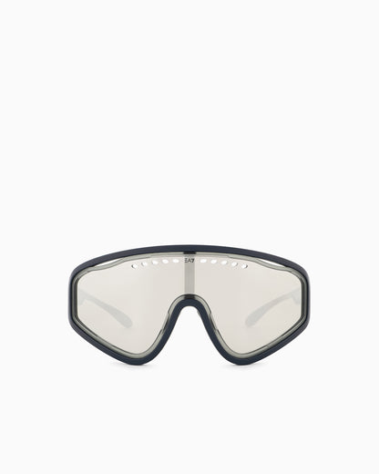EA7 Irregular-shaped sports sunglasses