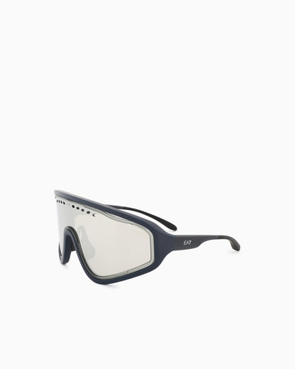 EA7 Irregular-shaped sports sunglasses
