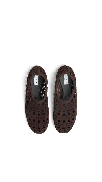 Alaïa Slippers Vienne In Suede Calfskin