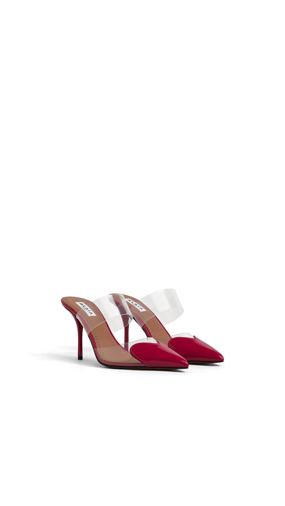 Alaïa Le Cœur Mules In Patent Leather