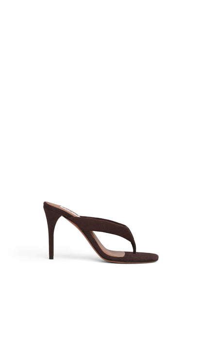 Alaïa Heel Thong Mules In Suede