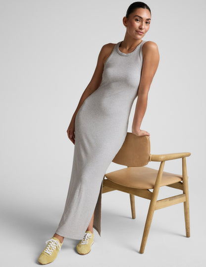 Beyond Yoga Ribbed High Neck Maxi Dress Women's