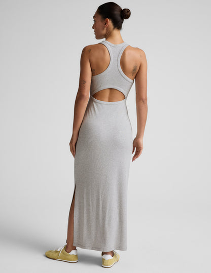 Beyond Yoga Ribbed High Neck Maxi Dress Women's