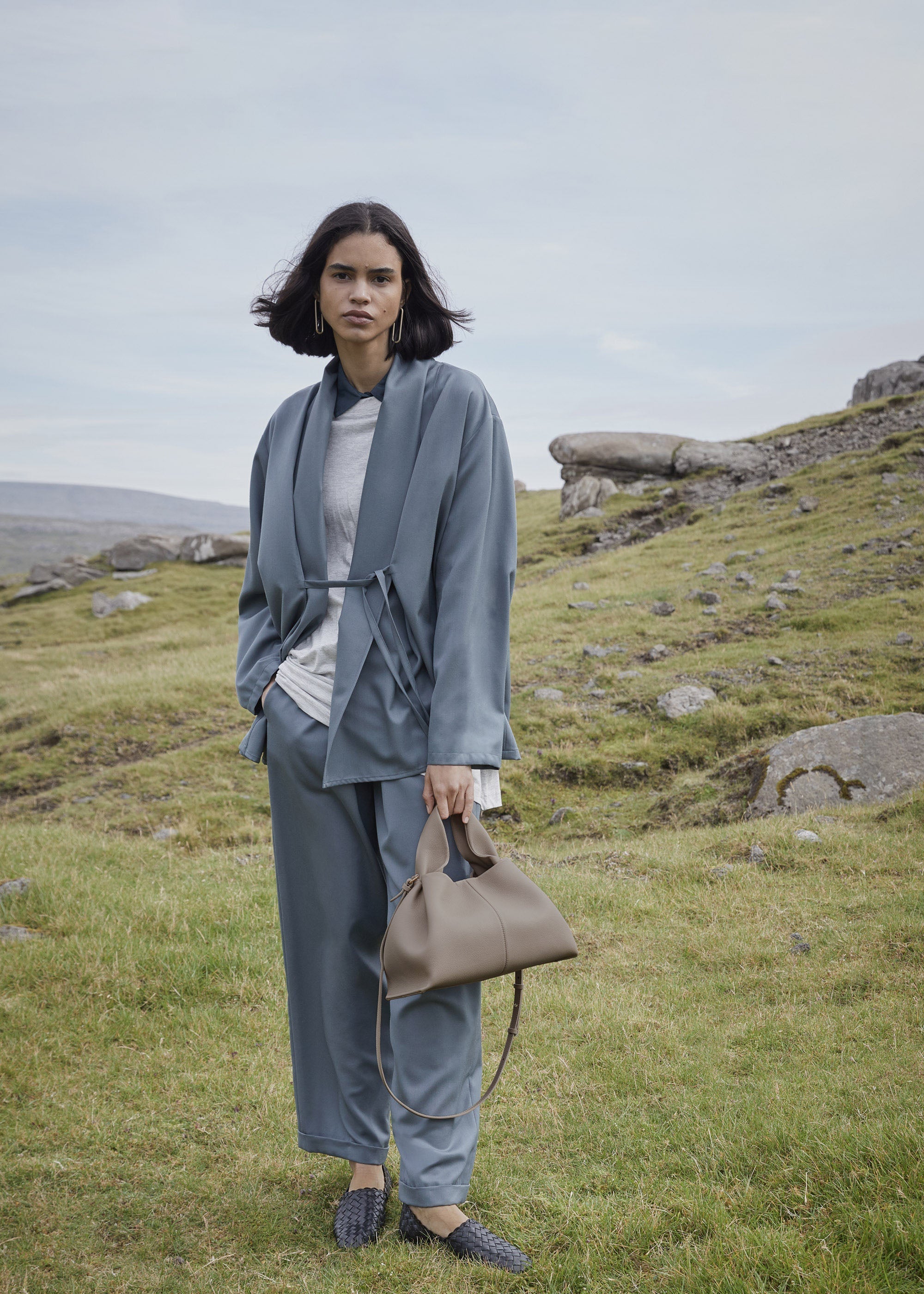 Polene Numero Neuf Textured Taupe