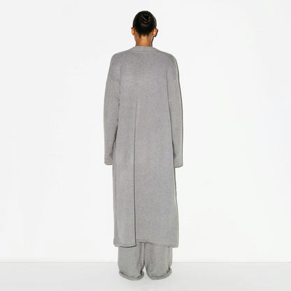 TEXTURED KNIT LONG CARDIGAN