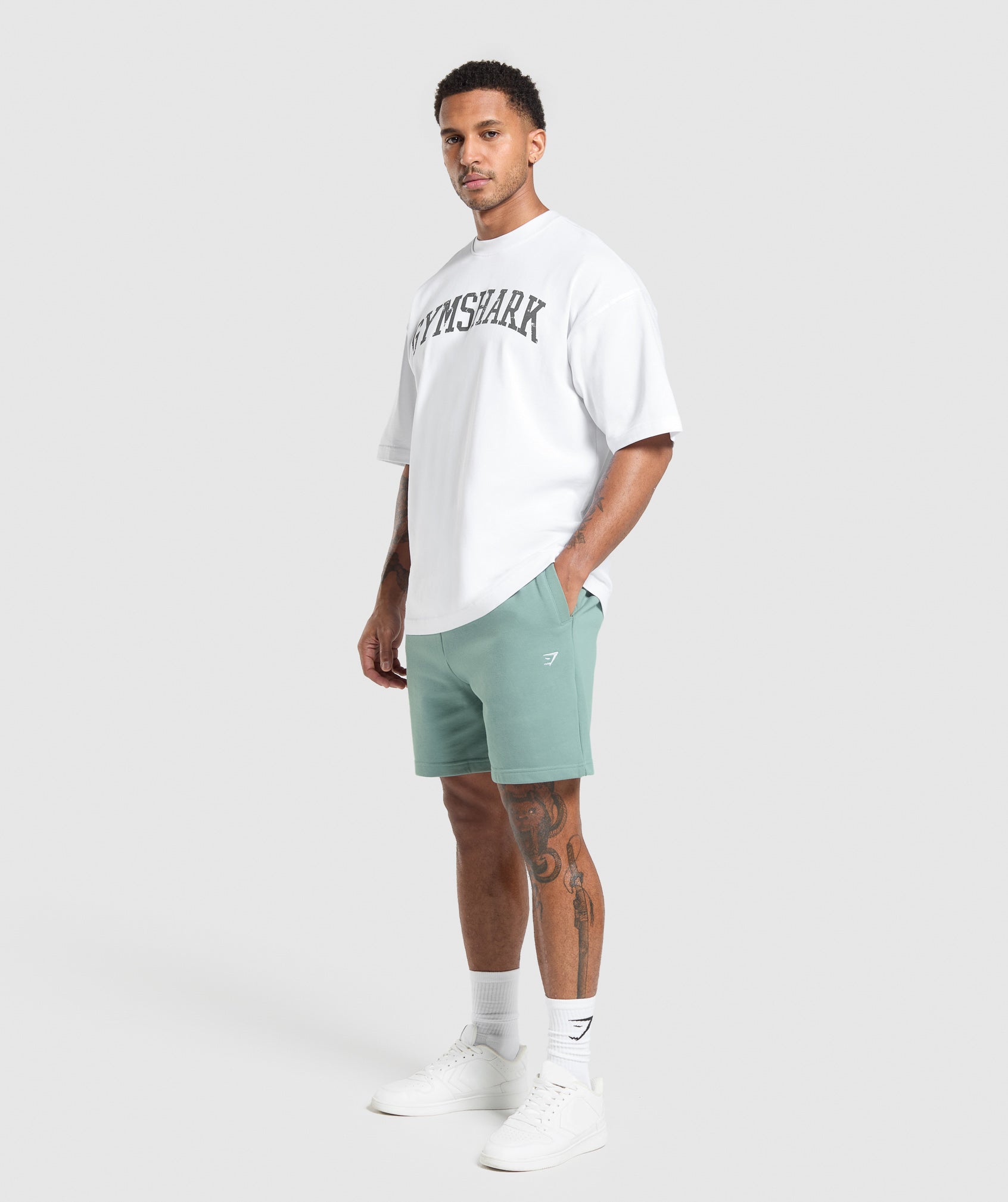 Gymshark Rest Day Essentials Shorts Celeste Blue