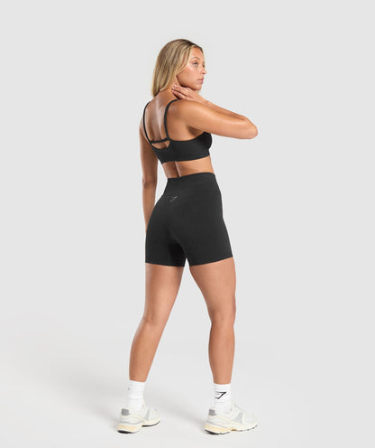 Women's Gymshark Luxe Seamless Bralette Coal Marl