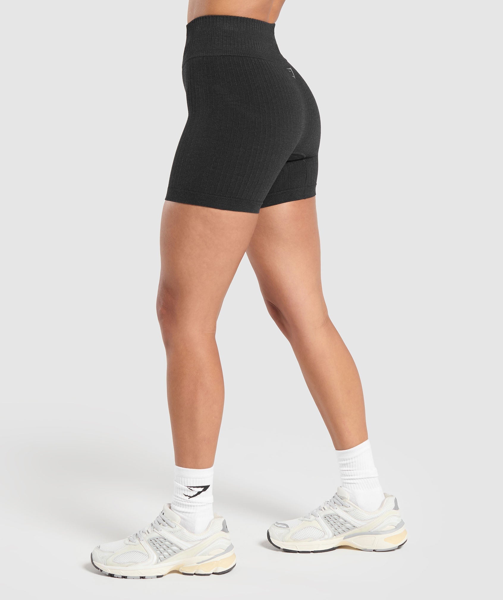 Women's Gymshark Luxe Seamless Shorts Coal Marl