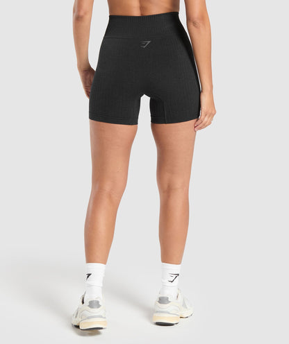 Women's Gymshark Luxe Seamless Shorts Coal Marl