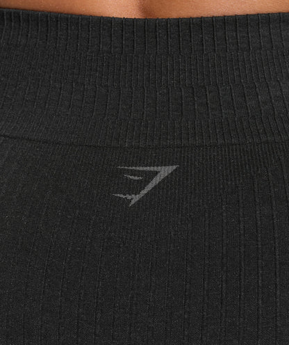Women's Gymshark Luxe Seamless Shorts Coal Marl