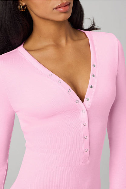 Fabletics Soft Rib Henley Onesie